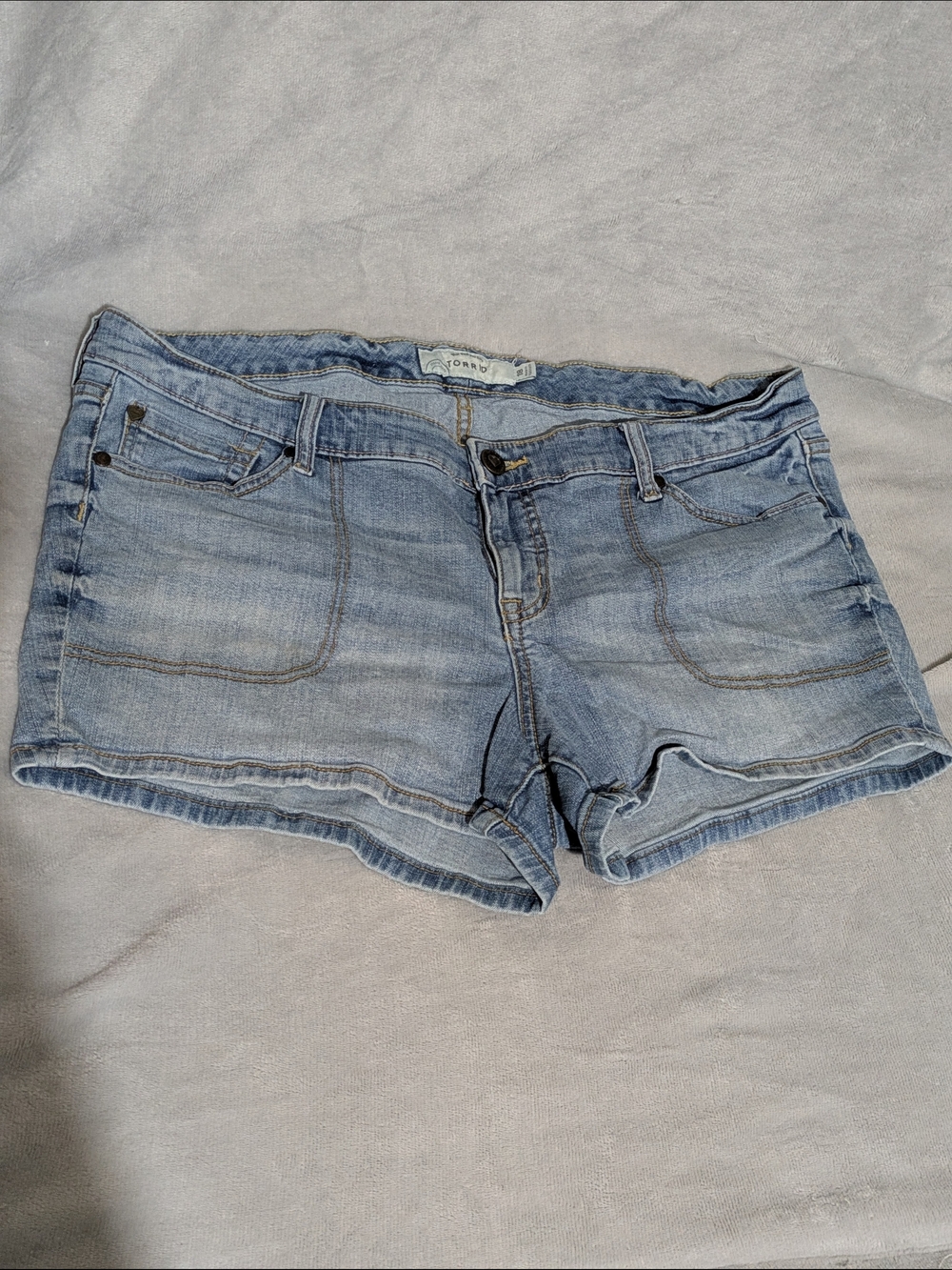 torrid Light Blue Denim Jean Shorts